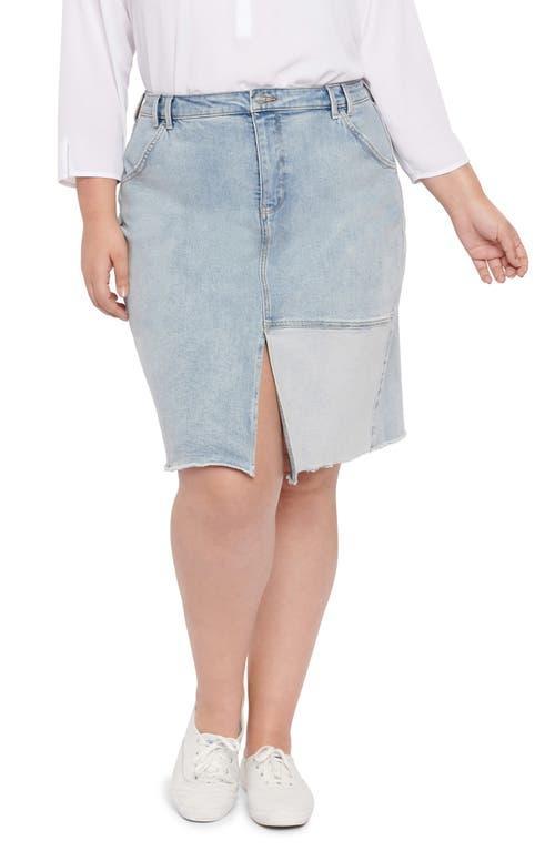 NYDJ Frayed Denim Pencil Skirt Product Image