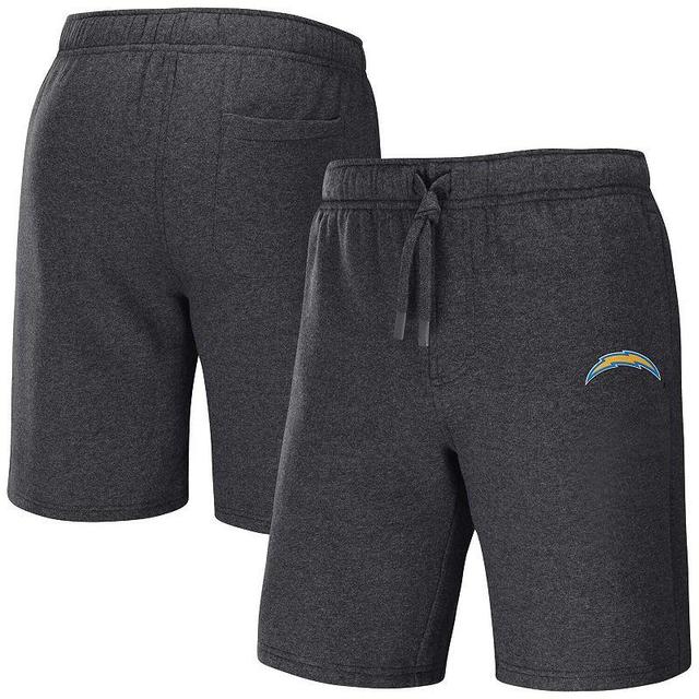 Mens NFL x Darius Rucker Collection by Fanatics Heather Charcoal Los Angeles Chargers Logo Shorts Product Image