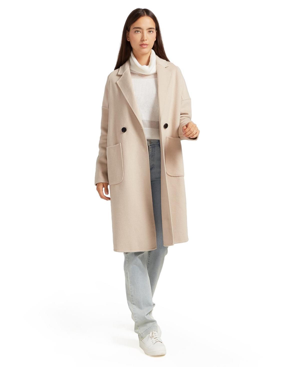 Women Belle & Bloom Publisher Double Breasted Wool Blend Coat Product Image