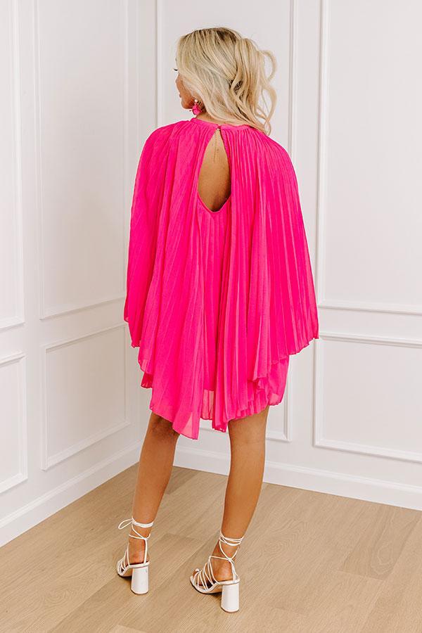 Runway Revelry Shift Dress In Hot Pink Product Image