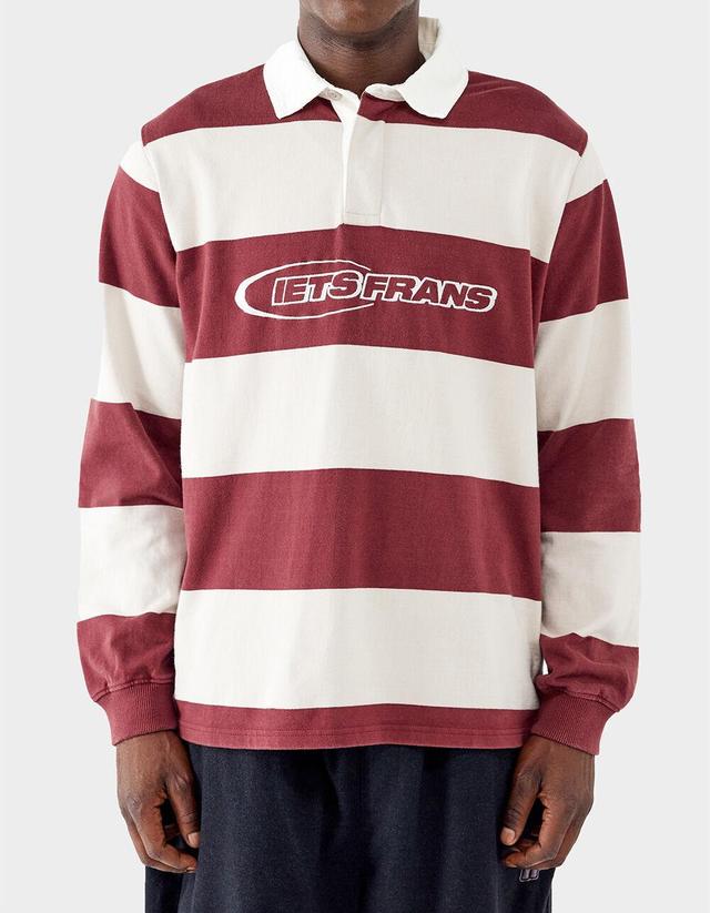 IETS FRANS Stripe Mens Long Sleeve Rugby Shirt Product Image