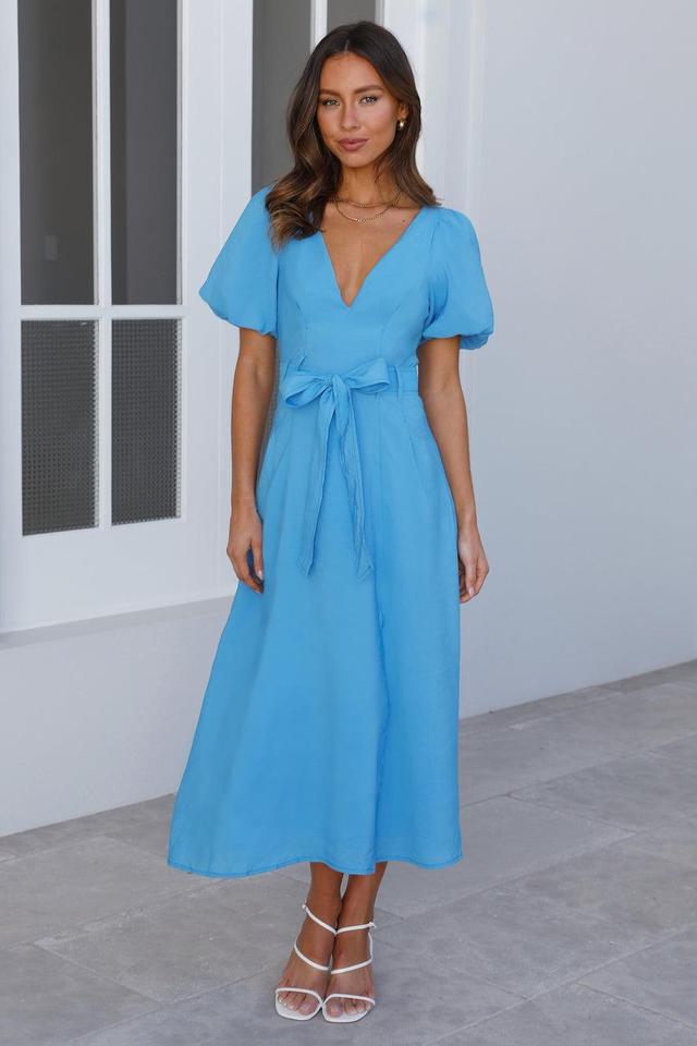 Not Of This World Midi Dress Blue Product Image