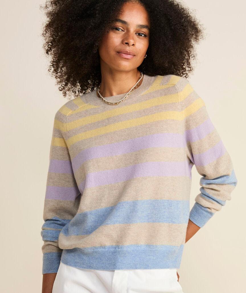 Cashmere Cropped Crewneck Sweater Product Image