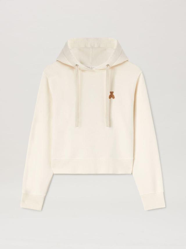 Bear in Mind Hoodie in white  - Palm Angels® Official  Product Image