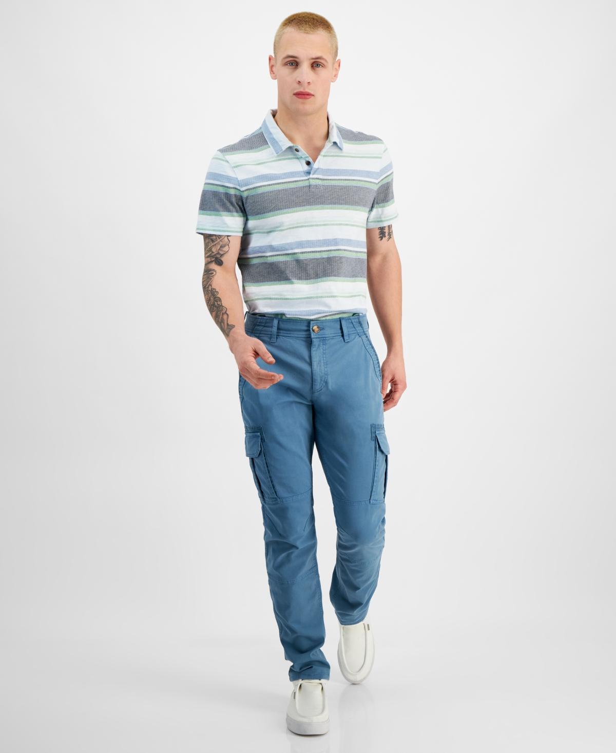 Sun + Stone Mens Garment-dyed Straight-Fit Morrison Tapered Cargo Pants, Created for Macys Product Image