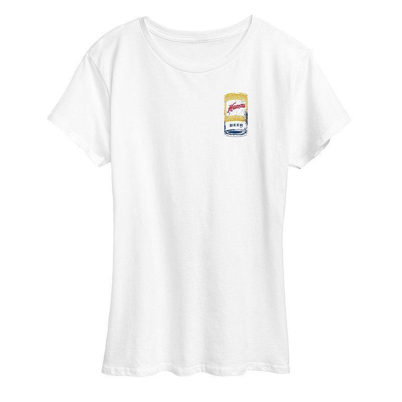 Womens Hamms Logo Graphic Tee White Product Image