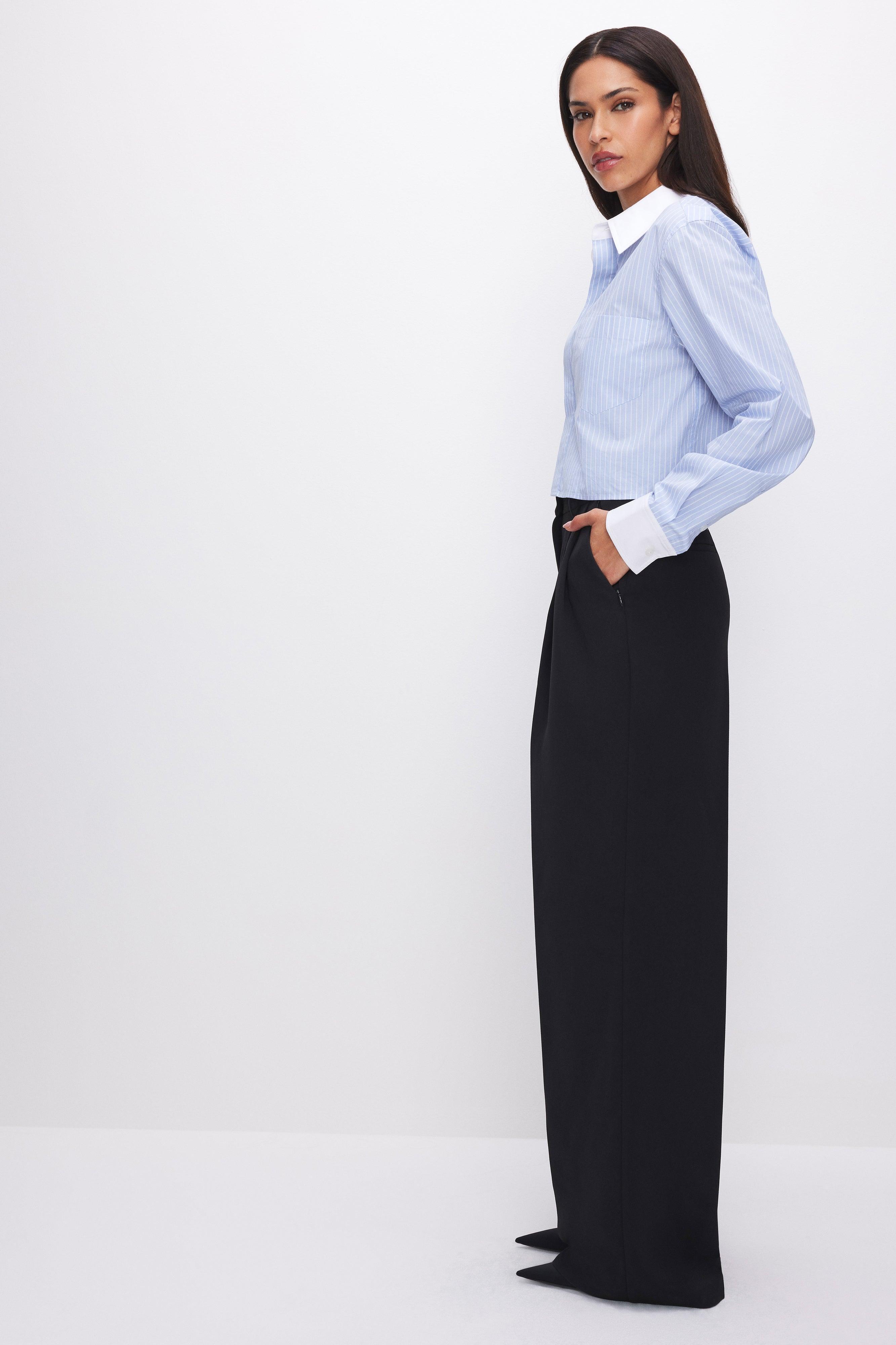 WIDE LEG TROUSERS | BLACK001 Product Image