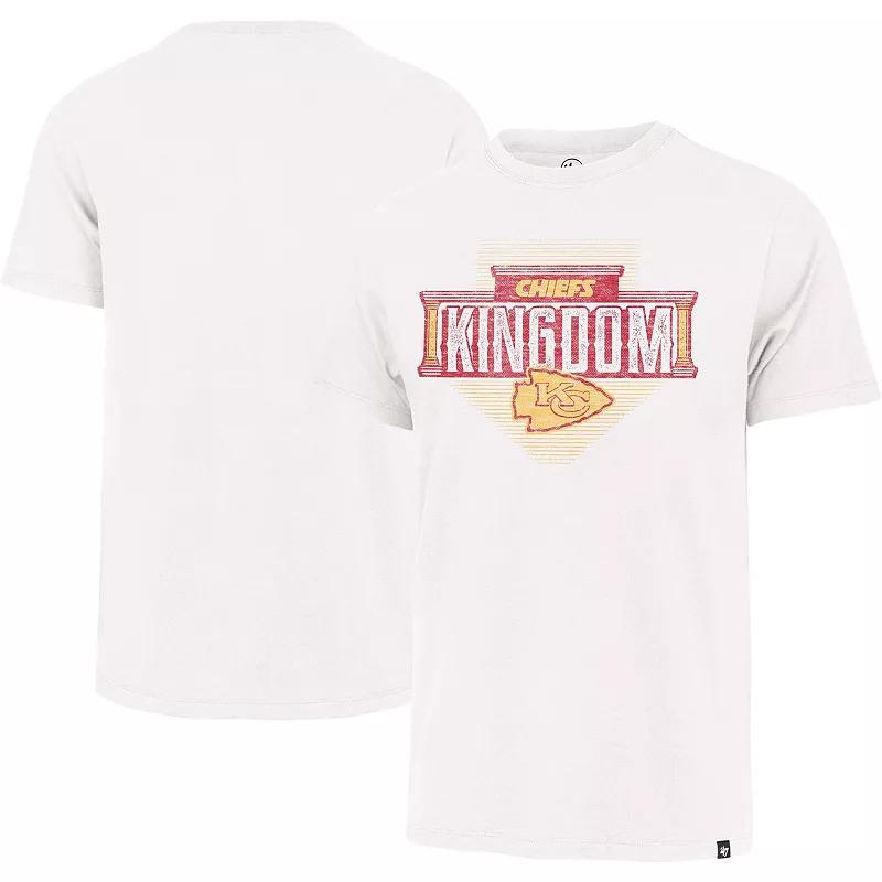 Mens 47 Brand White Distressed Kansas City Chiefs Regional Franklin T-shirt Product Image