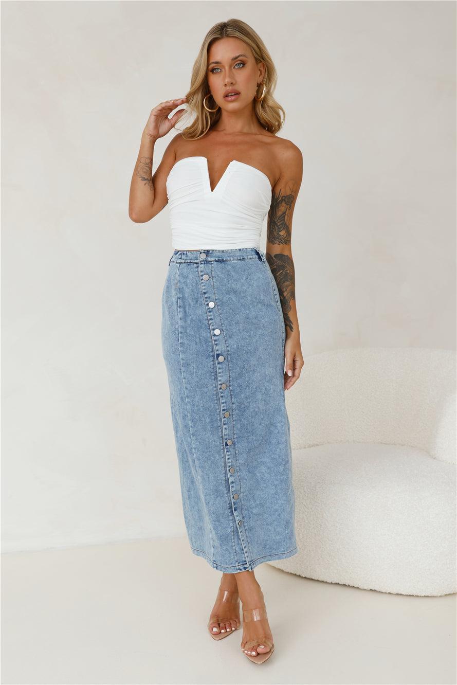 Hot Date Night Strapless Mesh Crop Top White Product Image