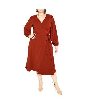 Plus Size Wrap Hayden Dress Product Image