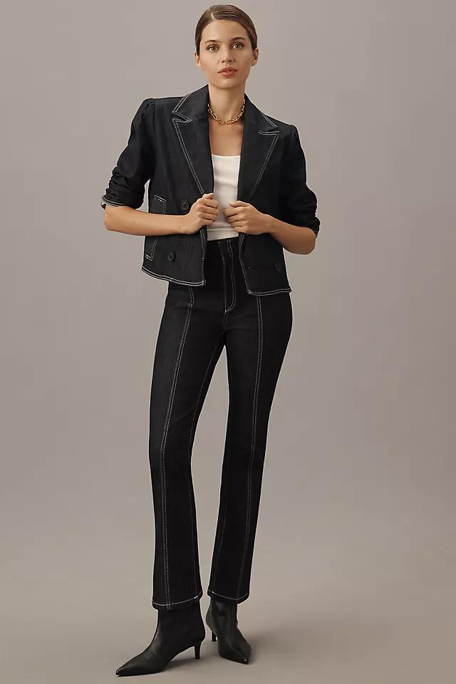 Maeve Downtown Date High-Rise Straight-Leg Jeans Product Image