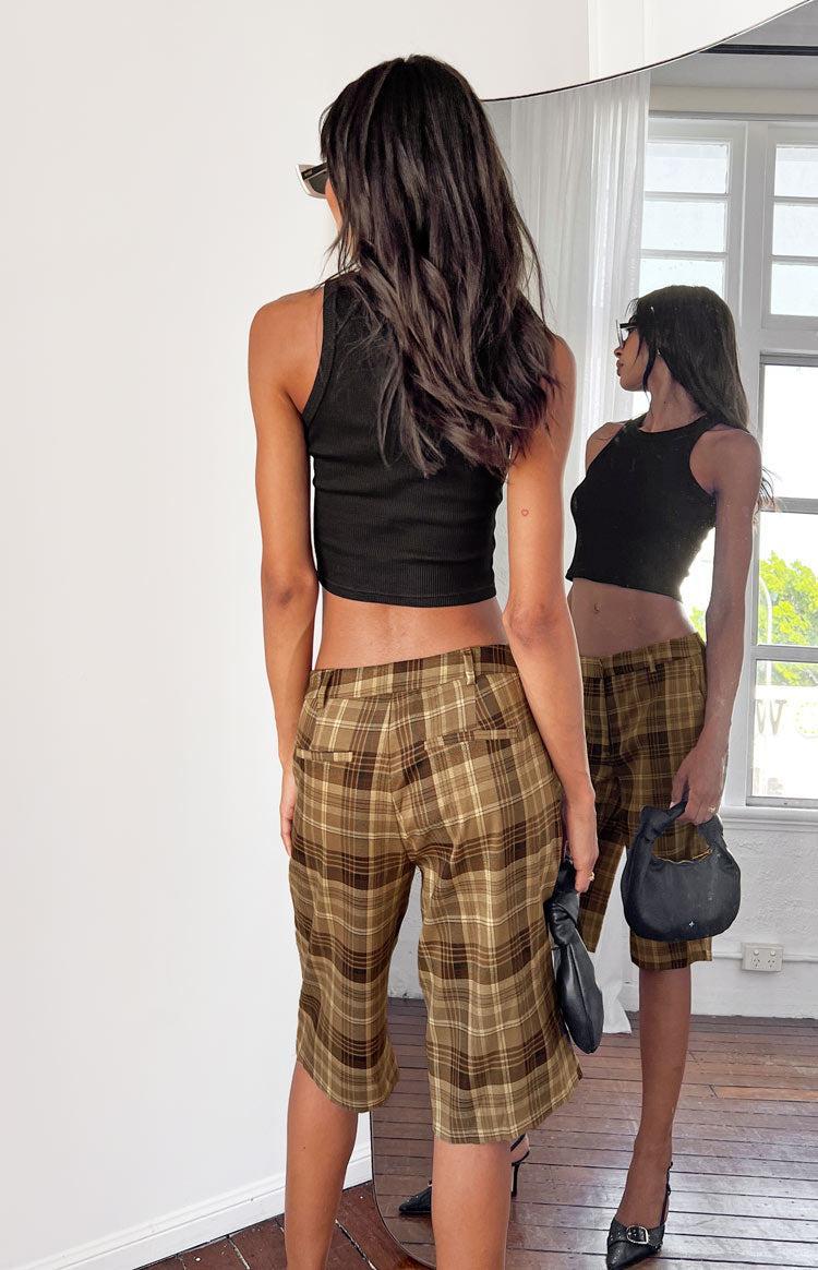 Lioness Kurt Chocolate Check Culottes Product Image