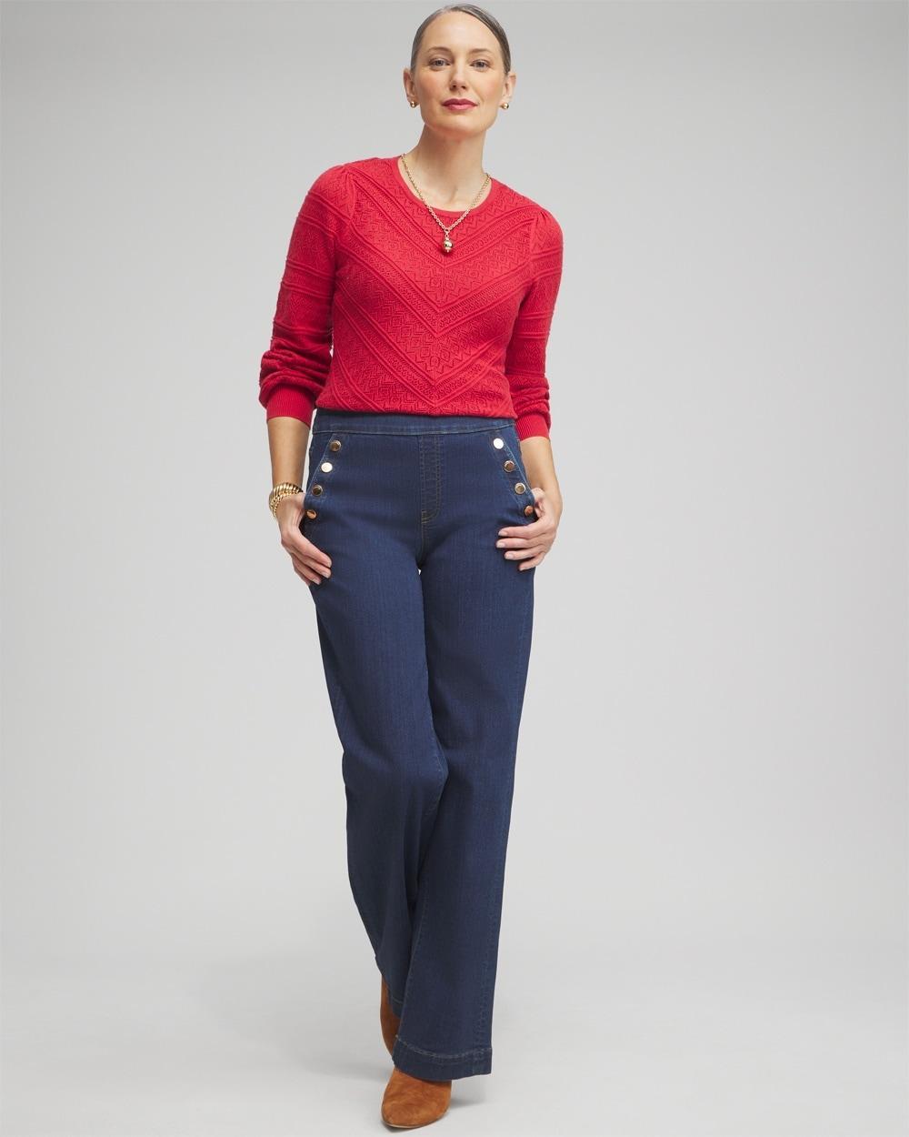 Brigitte Grommet Wide Leg Pants Product Image