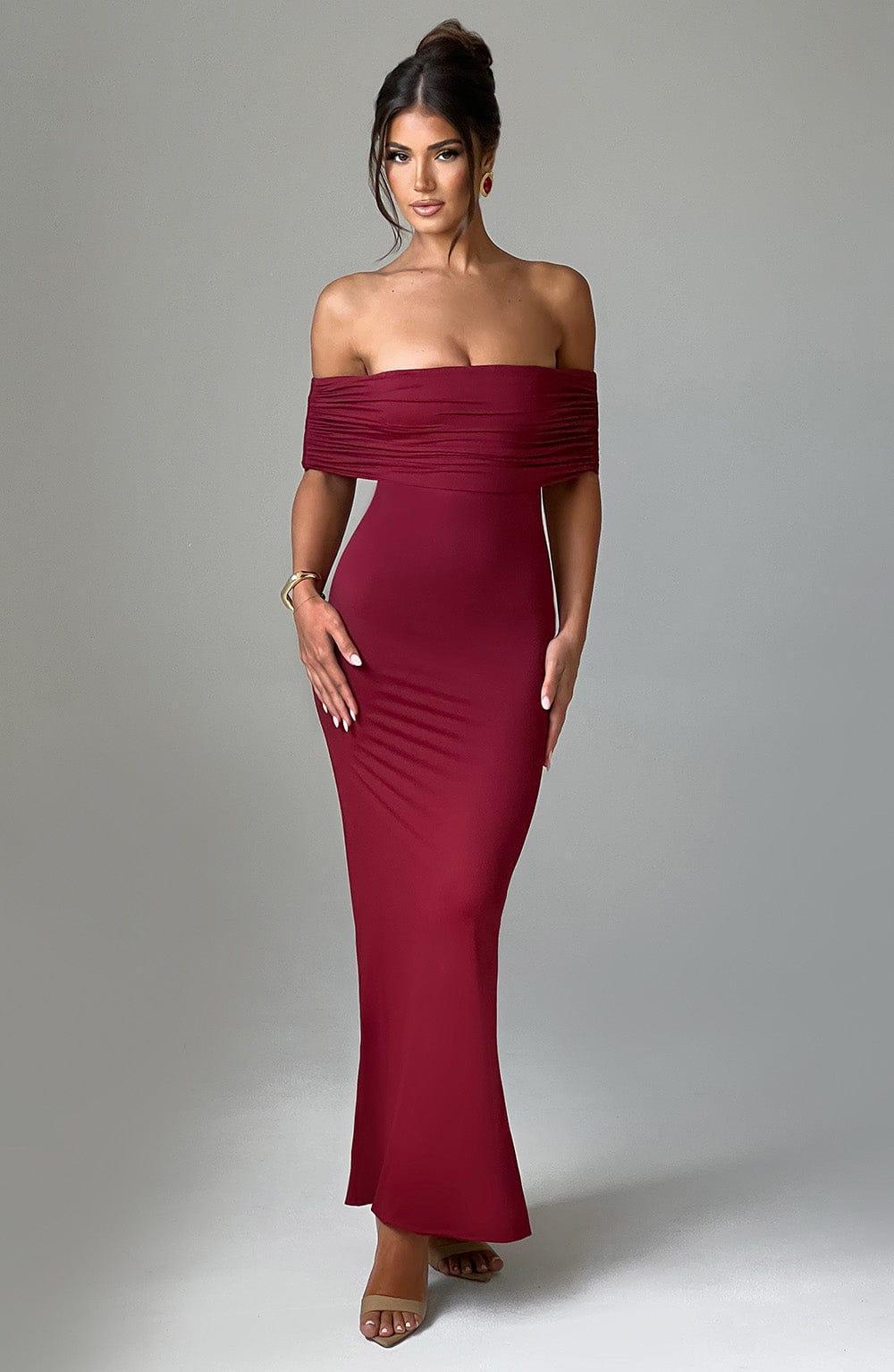 Belinda Maxi Dress - Burgundy Product Image