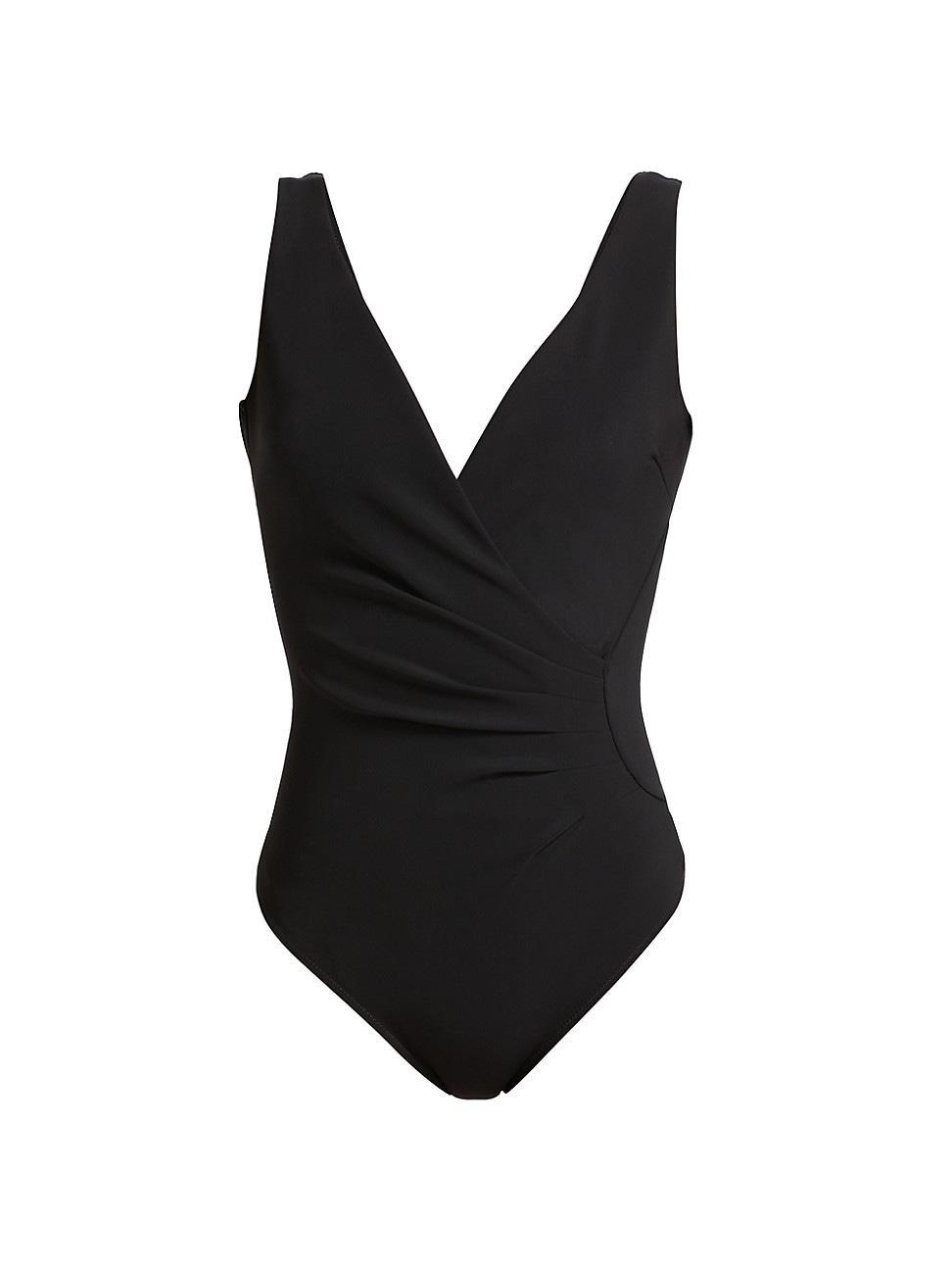 Womens Verde Surplice One-Piece Swimsuit Product Image