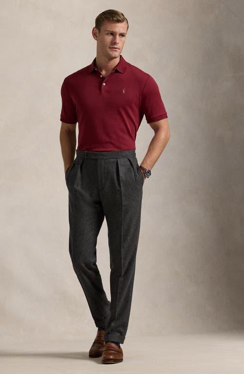 Men's Classic-fit Soft Cotton Polo Shirt In Red Product Image