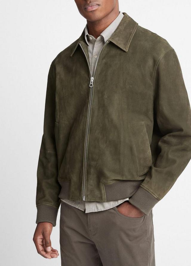 Suede Bomber Jacket Product Image