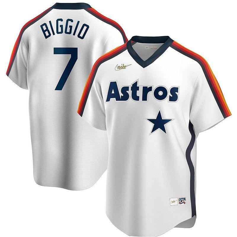 Mens Nike Craig Biggio Houston Astros Home Cooperstown Collection Logo Player Jersey Product Image