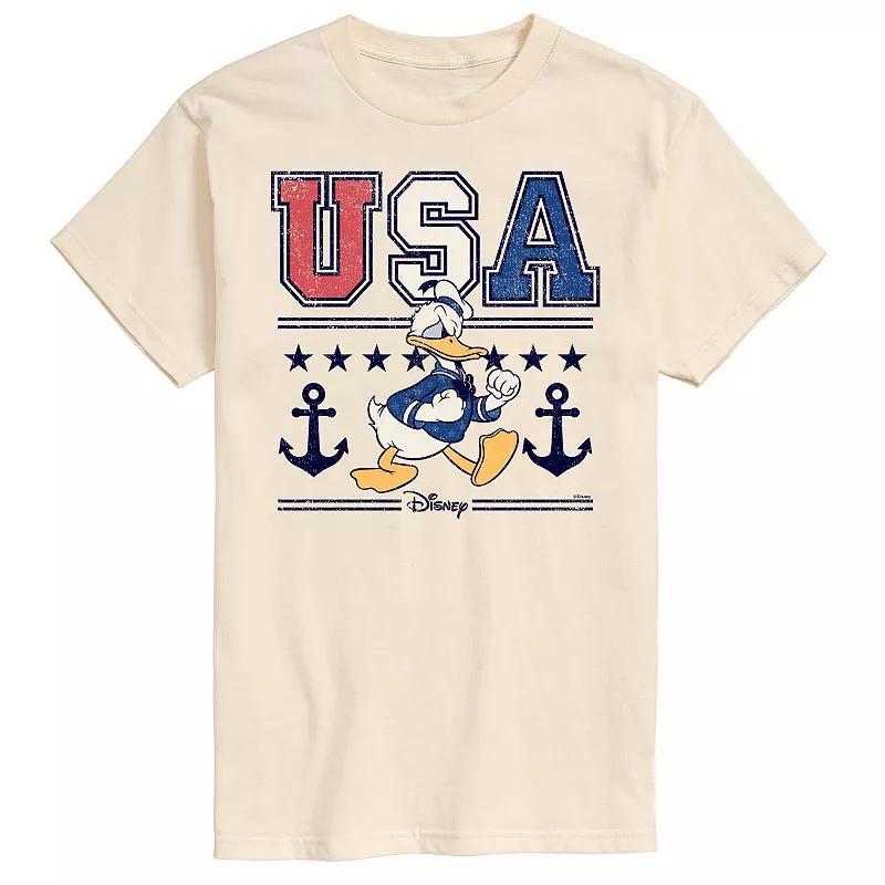 Disneys Donald Duck Mens USA Naval Graphic Tee Product Image