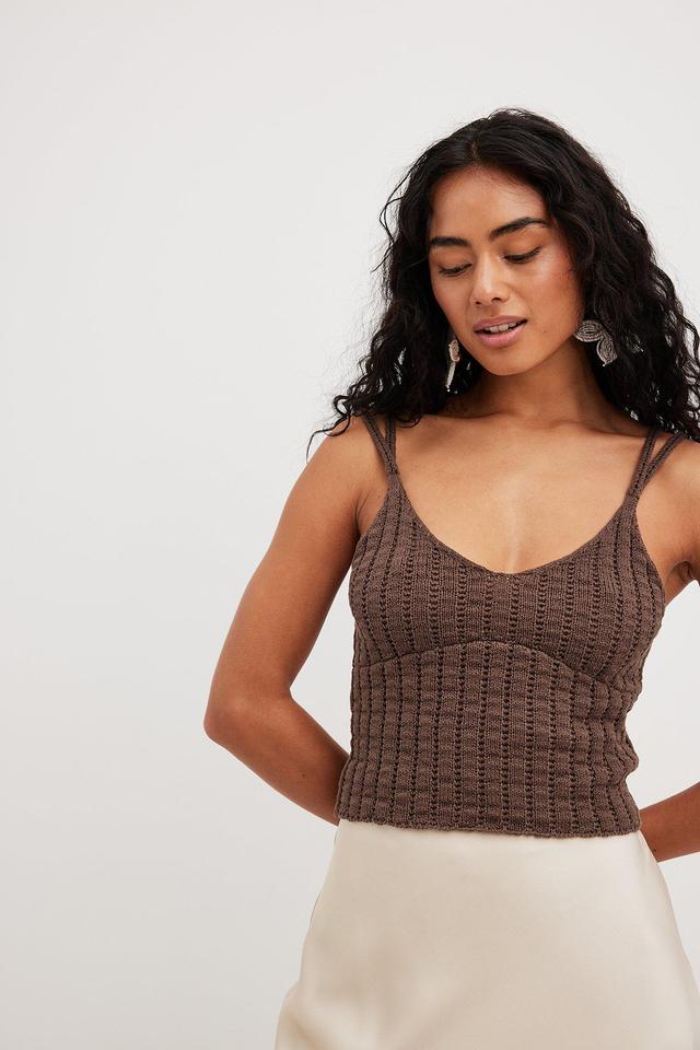 Knitted Ribbed Top Product Image