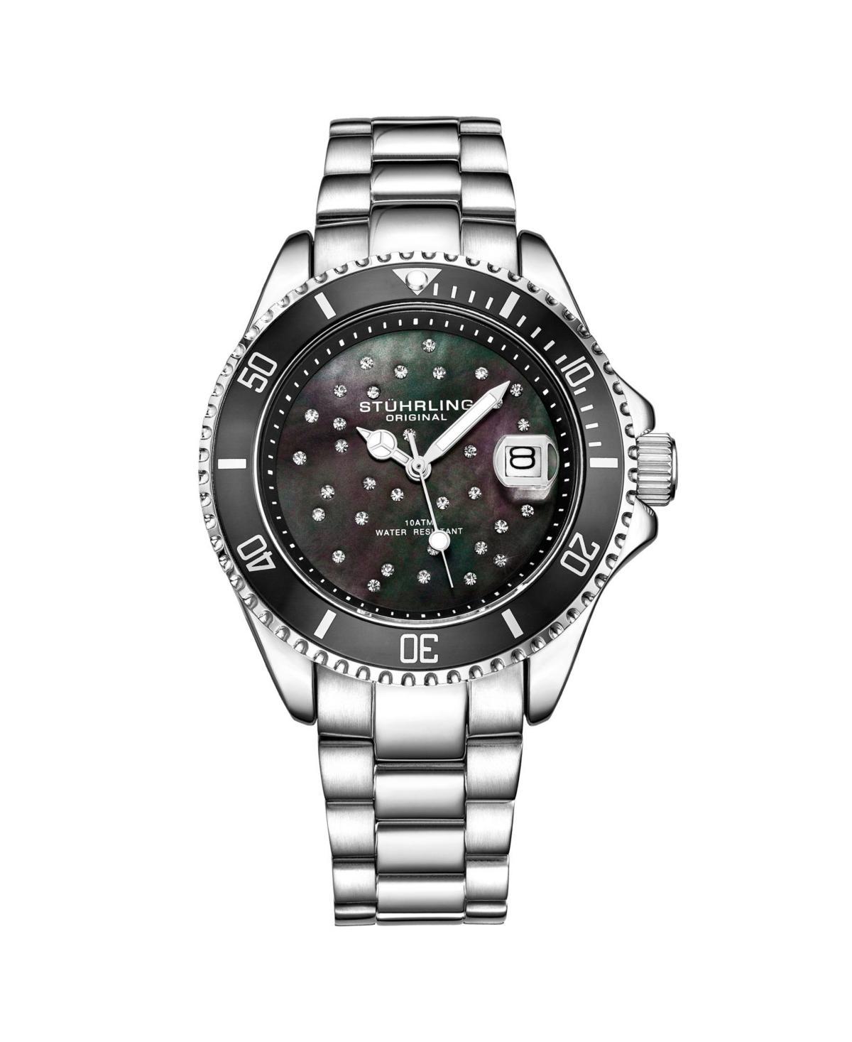 Stuhrling Womens Silver Tone Stainless Steel Bracelet Watch 39mm Product Image