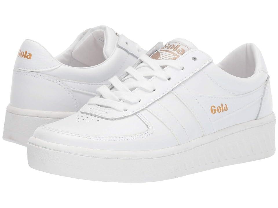 Gola Grandslam Leather (White/White/White) Women's Shoes Product Image