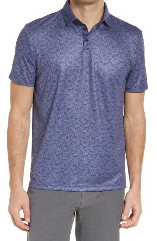 Black Clover Mens Paisley Polo Shirt Product Image