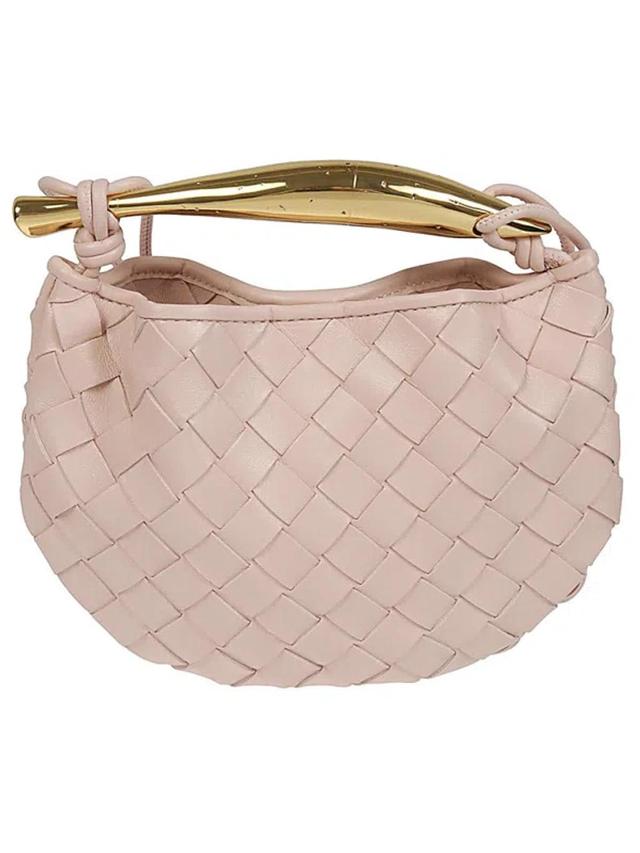 BOTTEGA VENETA Pink Mini Sardine Bag In Beige Product Image