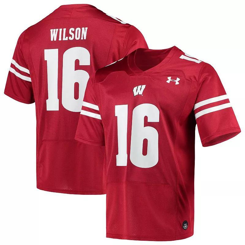 Mens Under Armour Russell Wilson Wisconsin Badgers Replica Alumni Jersey Product Image