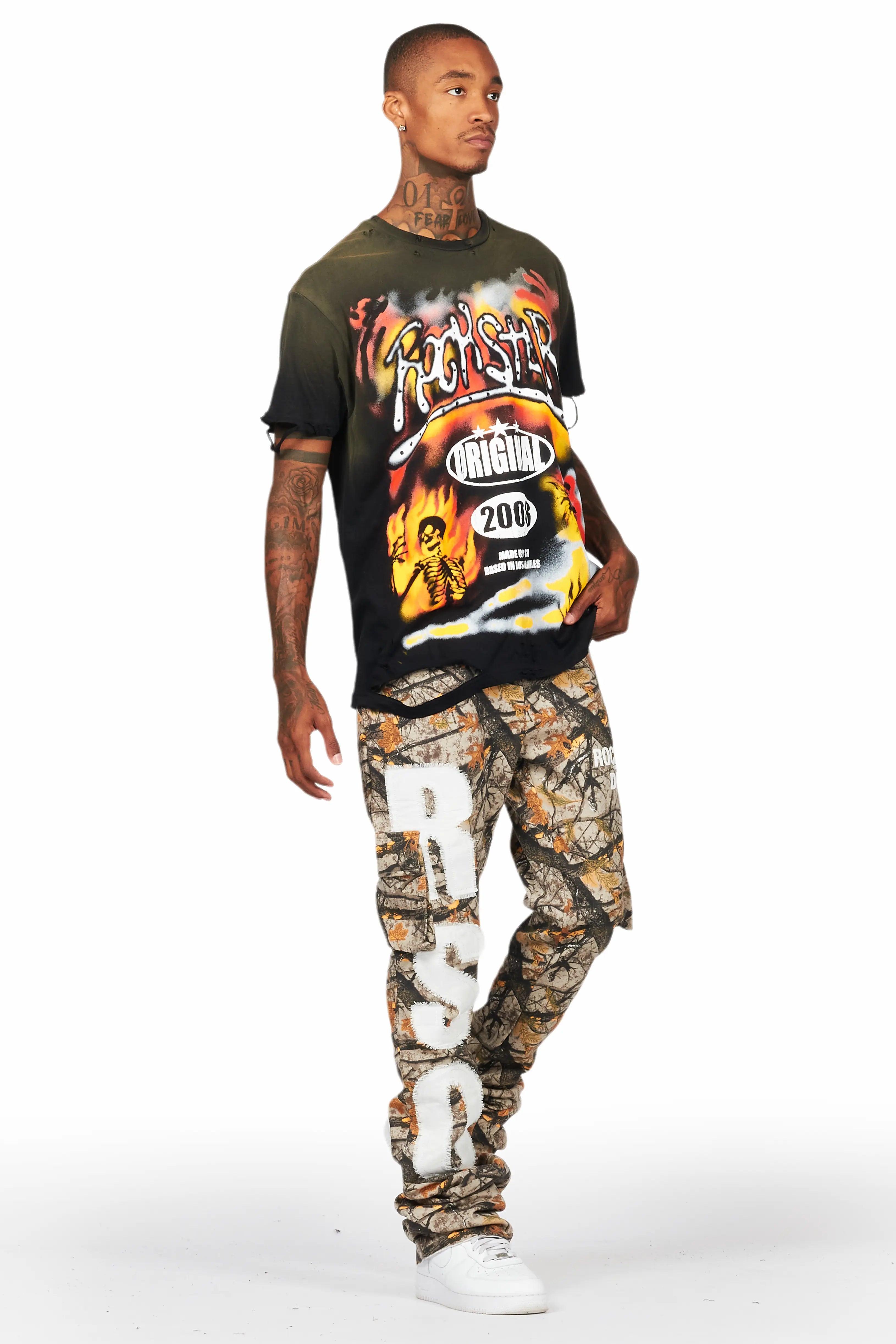 Admir Tree Camo Stacked Flare Pant Male Product Image