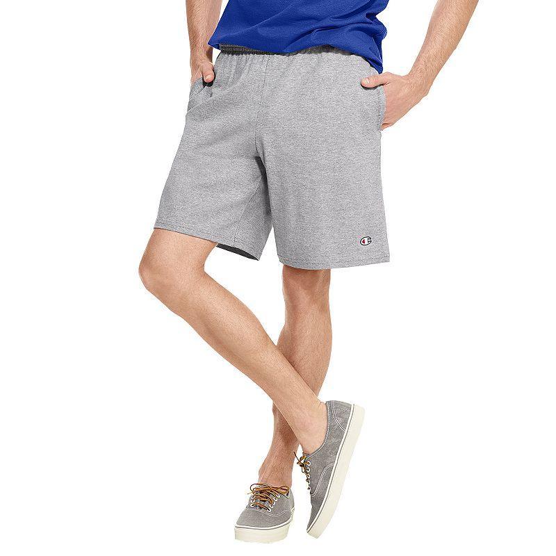 Mens Champion Everyday Cotton Lightweight Lounge Shorts, C Patch Logo, 9 Black L Product Image