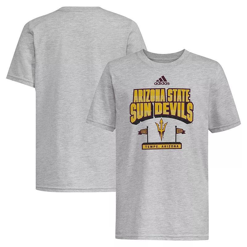 Mens adidas Gray Arizona State Sun Devils Stake Our Claim T-Shirt, Boys Product Image