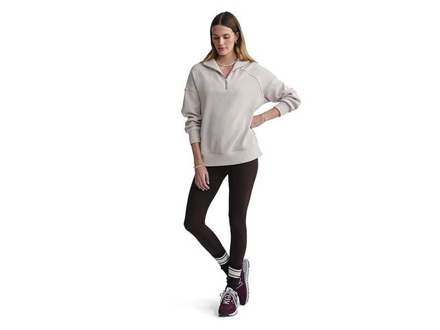 Varley Rhea Half Zip Sweat 2.0 (Chateau Grey/ Whitecap Grey) Women's Sweater Product Image