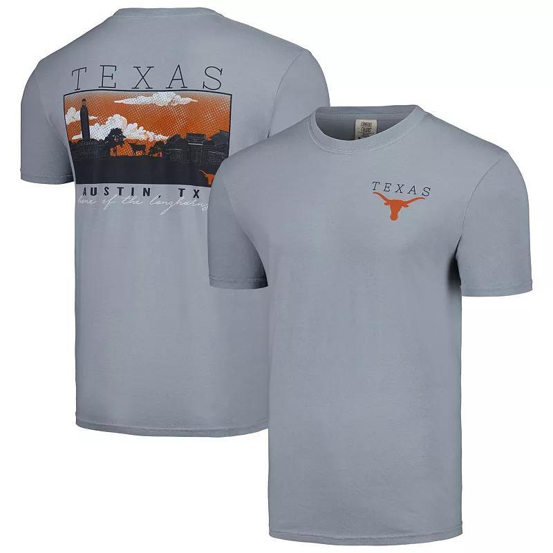 Mens Gray Texas Longhorns Campus Scene Comfort Colors T-Shirt Product Image