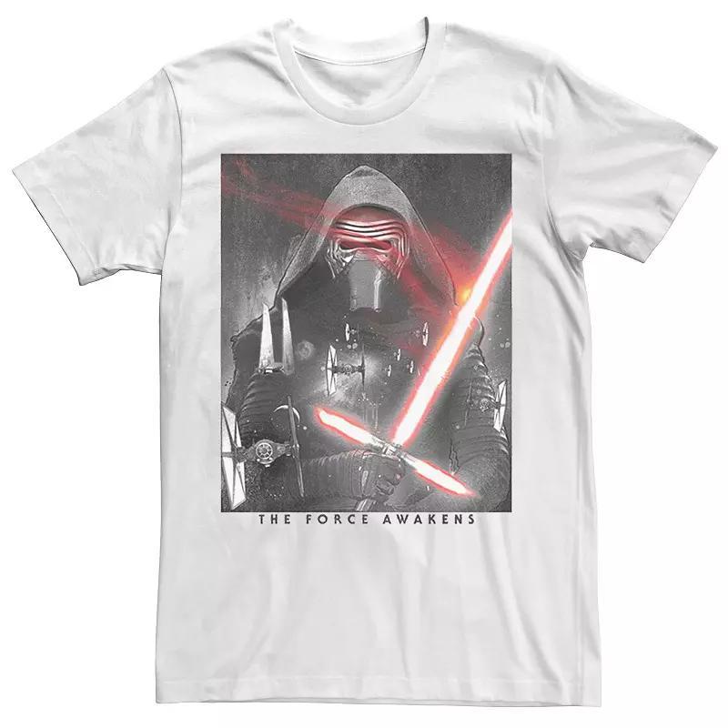 Mens Star Wars The Force Awakens Kylo Ren Lightsaber Portrait Tee Product Image