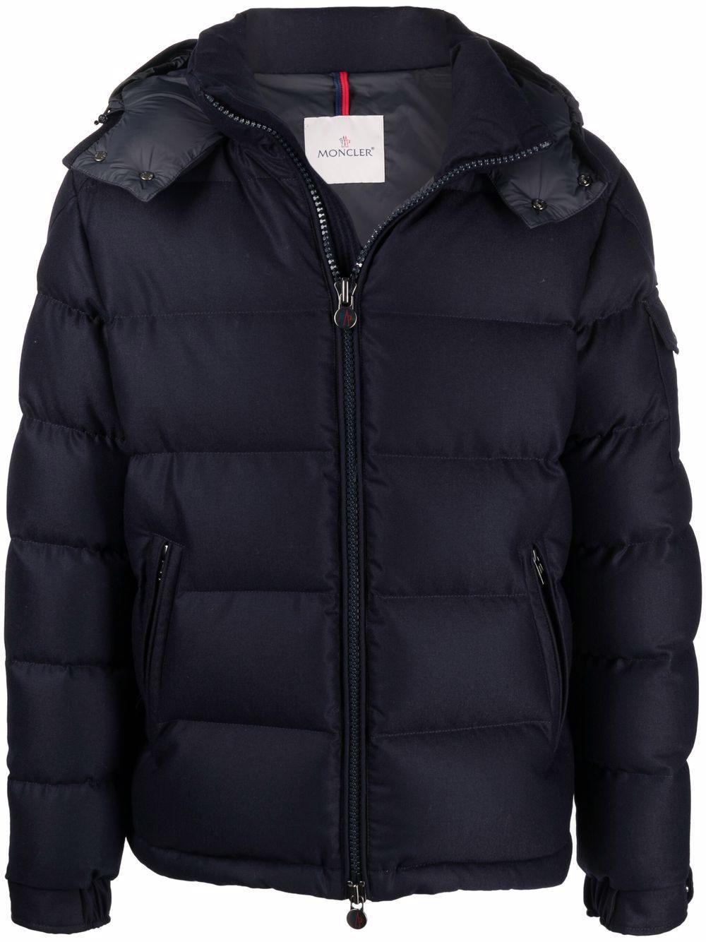 Montgenevre Padded Hooded Jacket In Navy Product Image