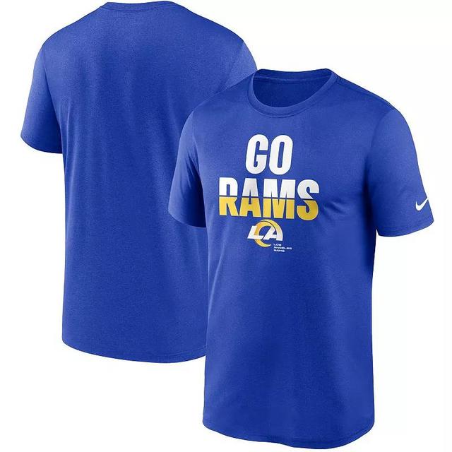 Mens Nike Royal Los Angeles Rams Logo Legend Local Phrase Performance T-Shirt Product Image