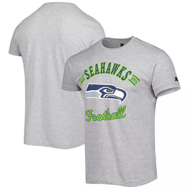 Mens Starter Heathered Gray Seattle Seahawks Prime Time T-Shirt Product Image