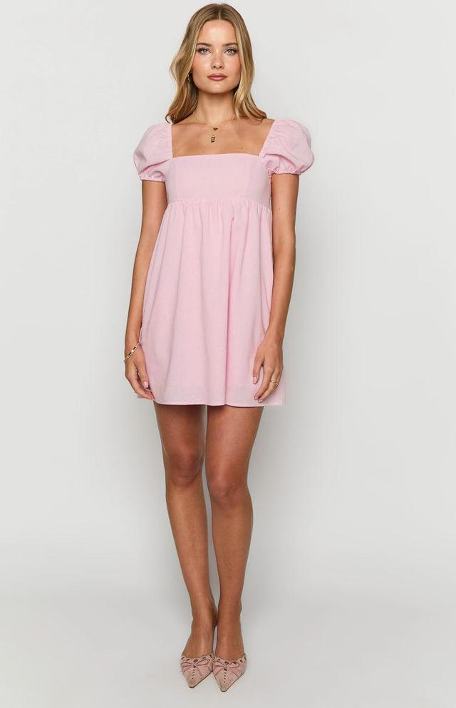 Radient Pink Mini Dress Product Image