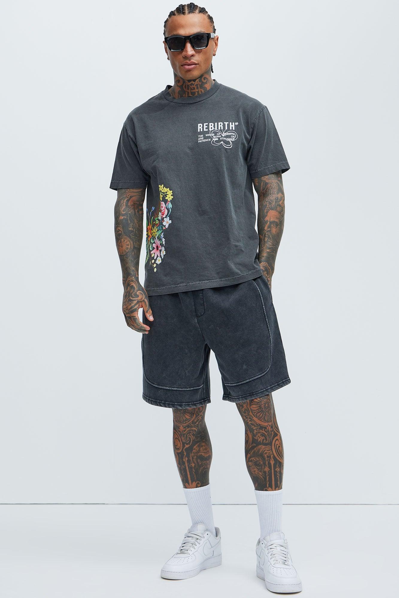 Tyson Enduing Relaxed Shorts - Black Wash Product Image