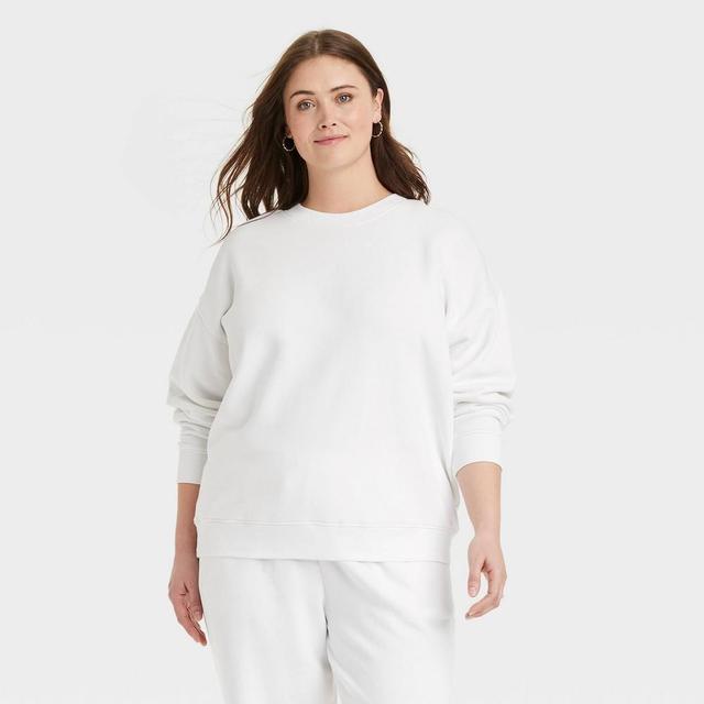 Womens Oversized Sweatshirt - Universal Thread White XXL Product Image