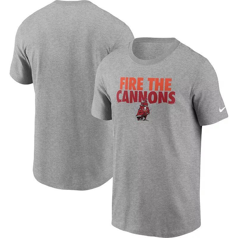 Mens Nike Heathered Gray Tampa Bay Buccaneers Hometown Collection Cannons T-Shirt Product Image