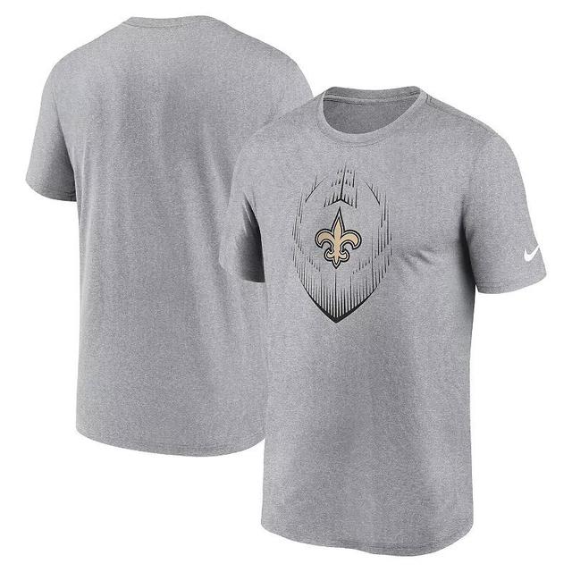 Mens Nike Heather Gray New Orleans Saints Primetime Legend Icon Performance T-Shirt Product Image