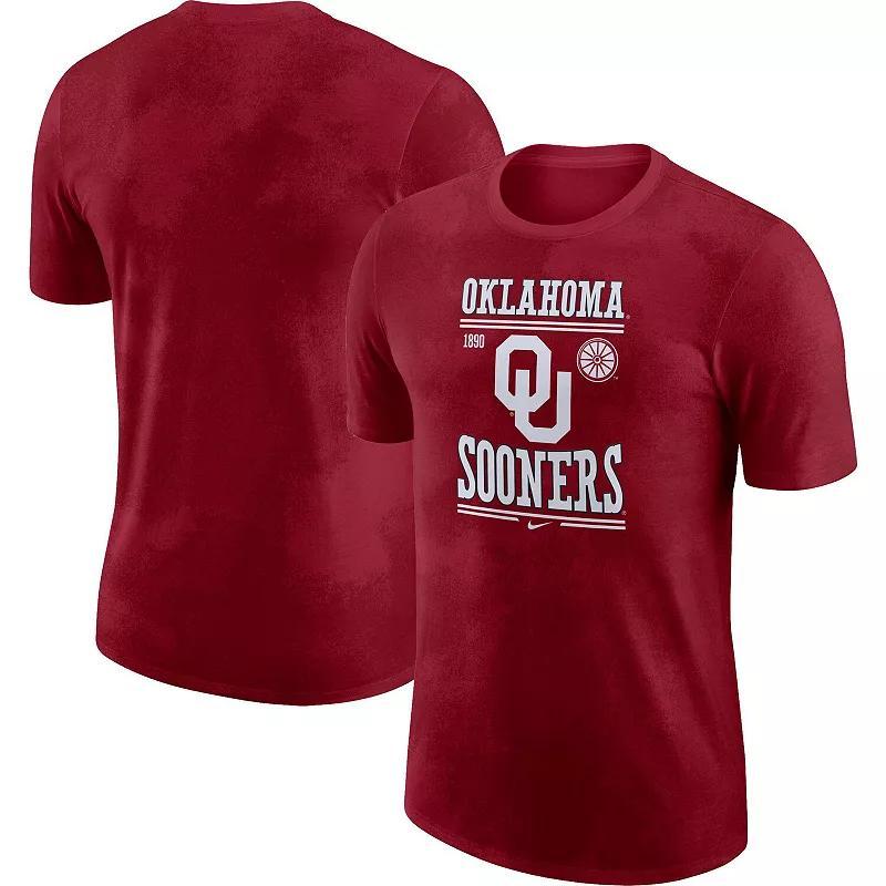 Mens Nike Crimson Oklahoma Sooners Team Stack T-Shirt Product Image