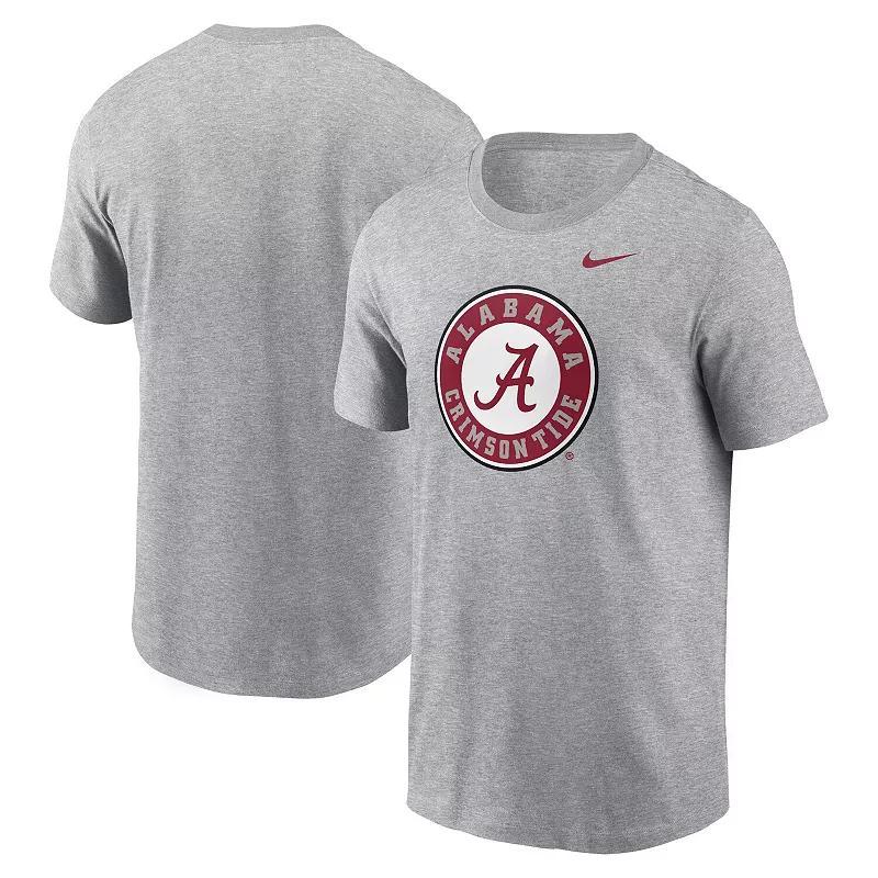 Mens Nike Heather Gray Alabama Crimson Tide Primetime Evergreen Alternate Logo T-Shirt Product Image