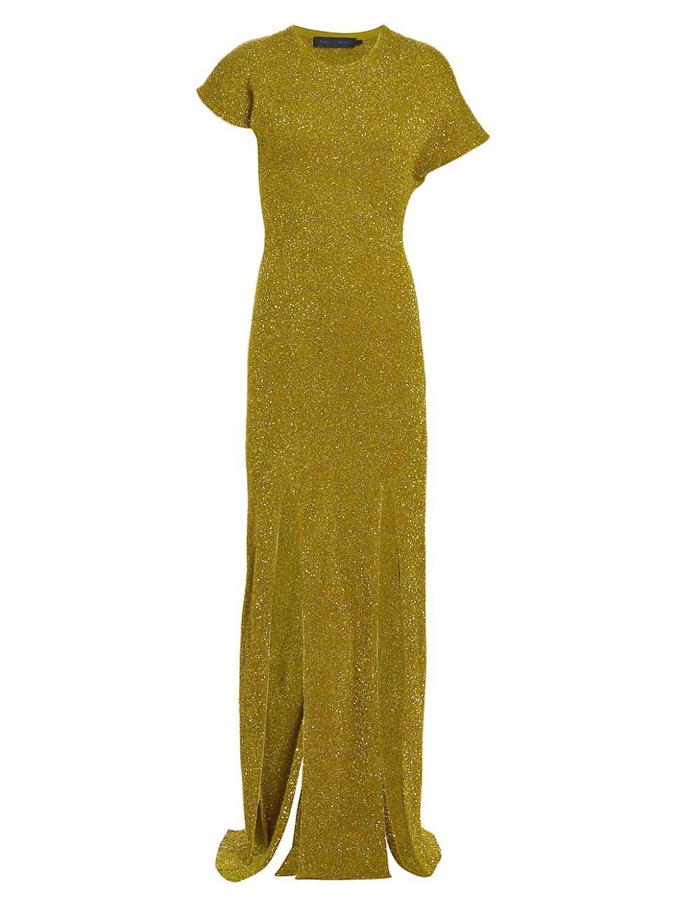 Womens Technical Sequin Maxi Dress Product Image