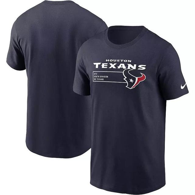 Mens Nike Houston Texans Division Essential T-Shirt Blue Product Image