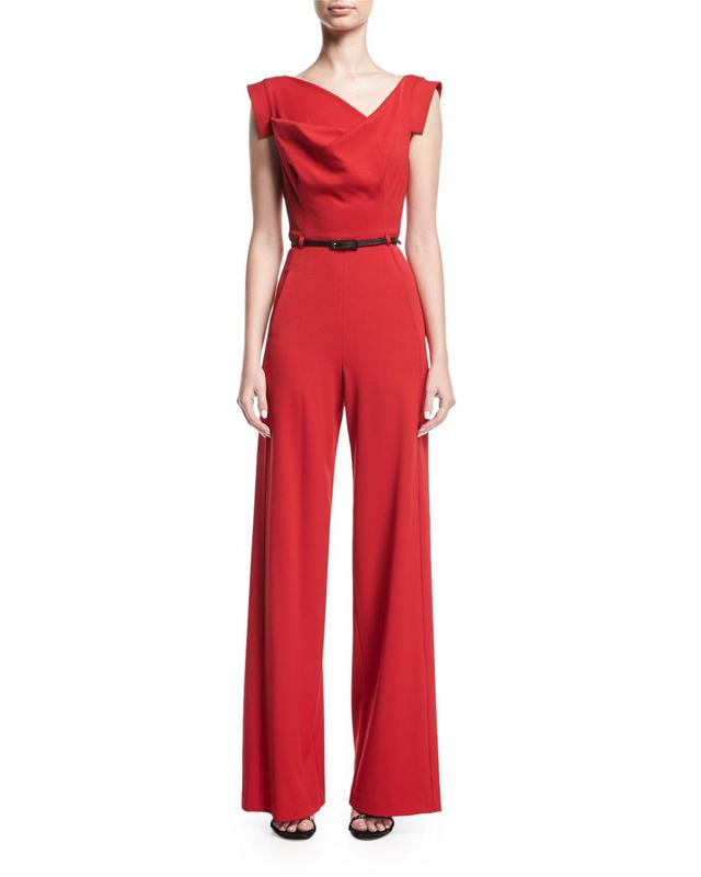 Womens Jackie Asymmetric Belted Jumpsuit Product Image