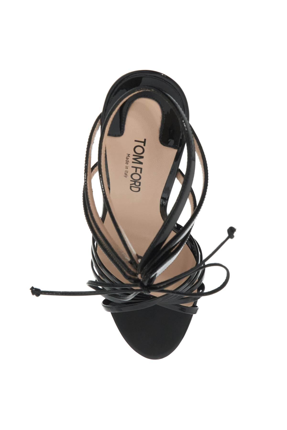 TOM FORD 105mm Angelica Patent Leather Sandals In Black Product Image