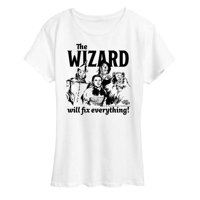 Womens The Wizard Of Oz The Wizard Graphic Tee Product Image